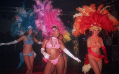 tropisch show samba danseressen